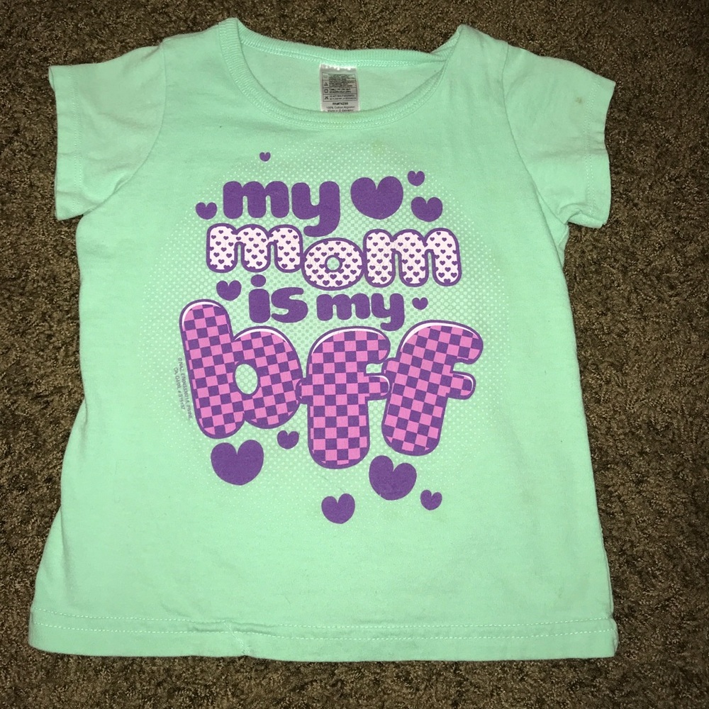 My mom is my bff girls shirt